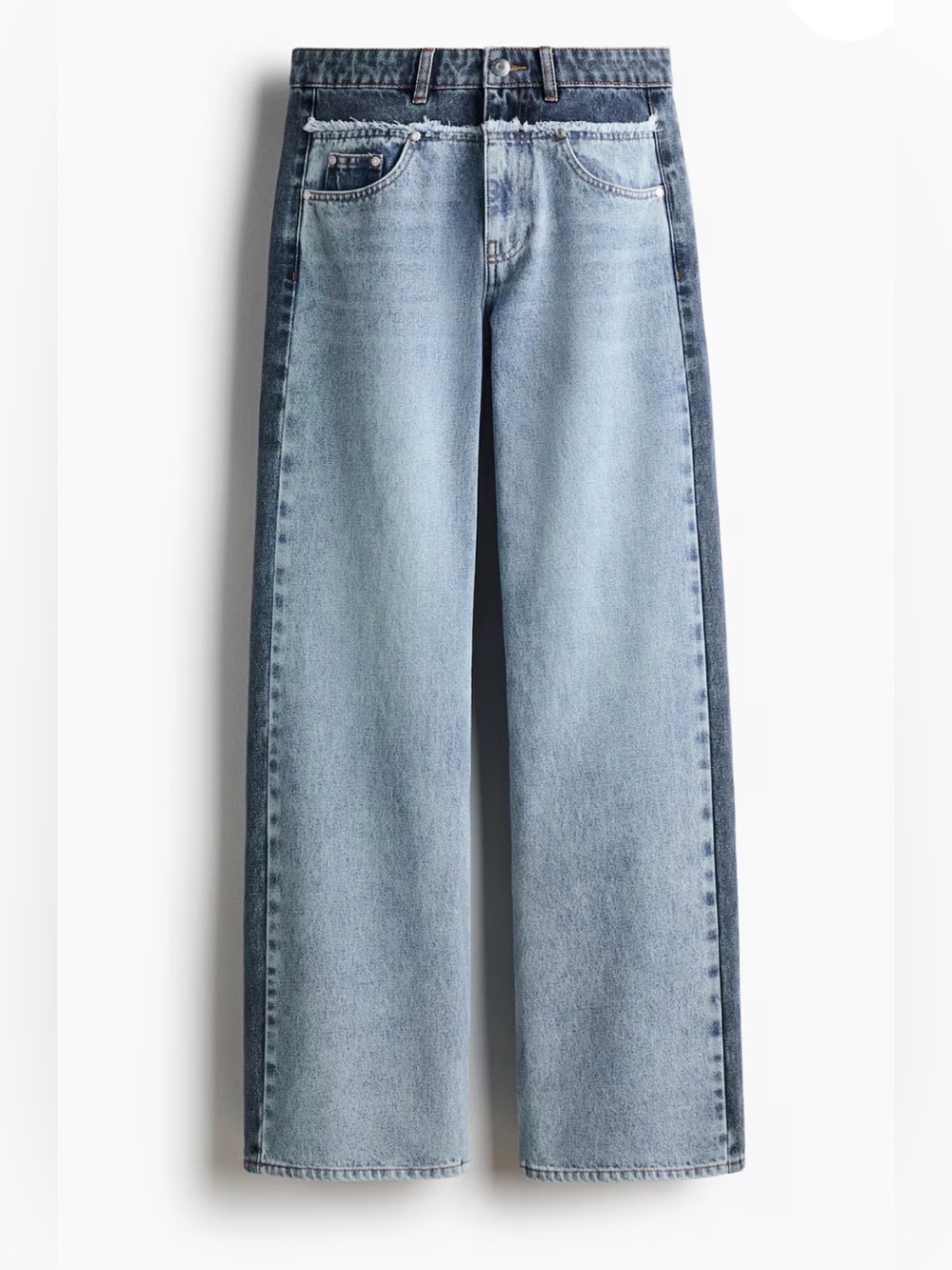 STELLA MCCARTNEY H&M
TWO-TONE STRAIGHT-LEG JEANS Size 10